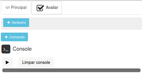 interface inicial